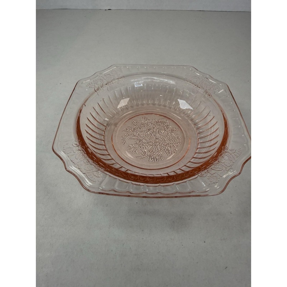 Anchor Hocking Mayfair Open Rose Pink 5 1/2" Bowl Depression Glass
